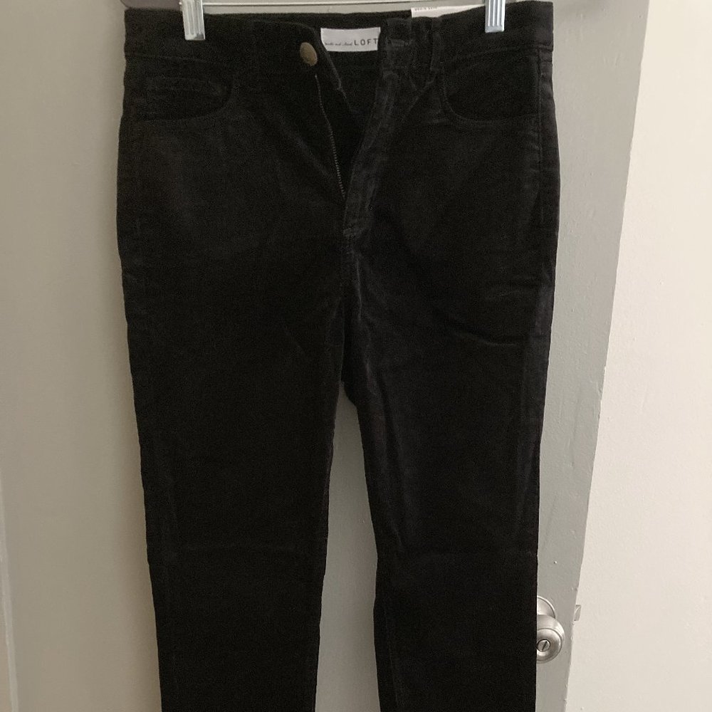 NWT Loft Petite High Rise Skinny Velvet Pants